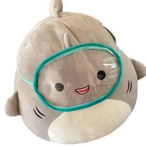 Squishmallows Gordon The Shark With Mask  Goggles 16" KellyToy NWT Costco